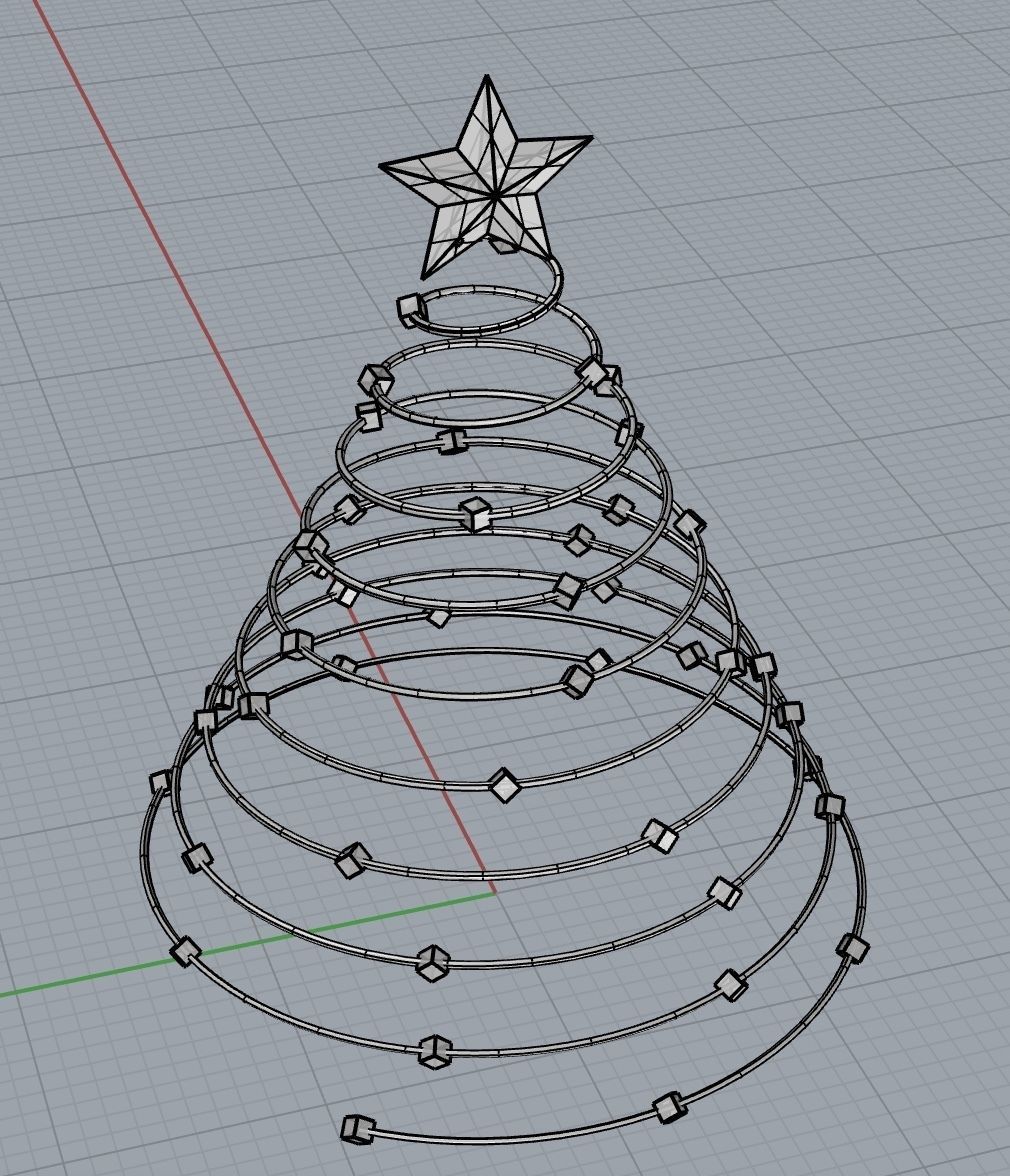 Christmas lighting  3D print model_1
