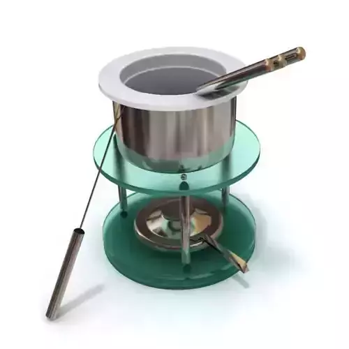 Pot   Fondue Skewers Stand 3D model