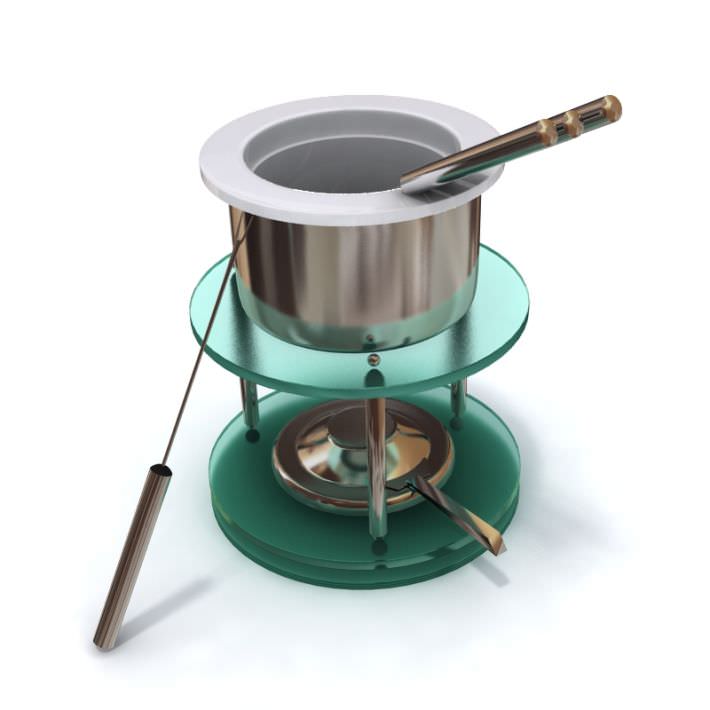 Pot Fondue Skewers Stand