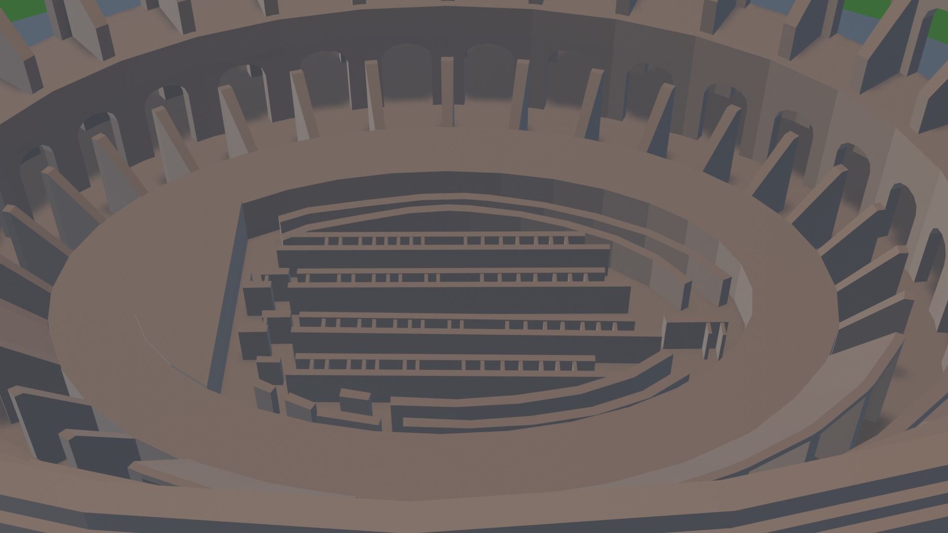 Colosseum  Low-poly 3D model_6