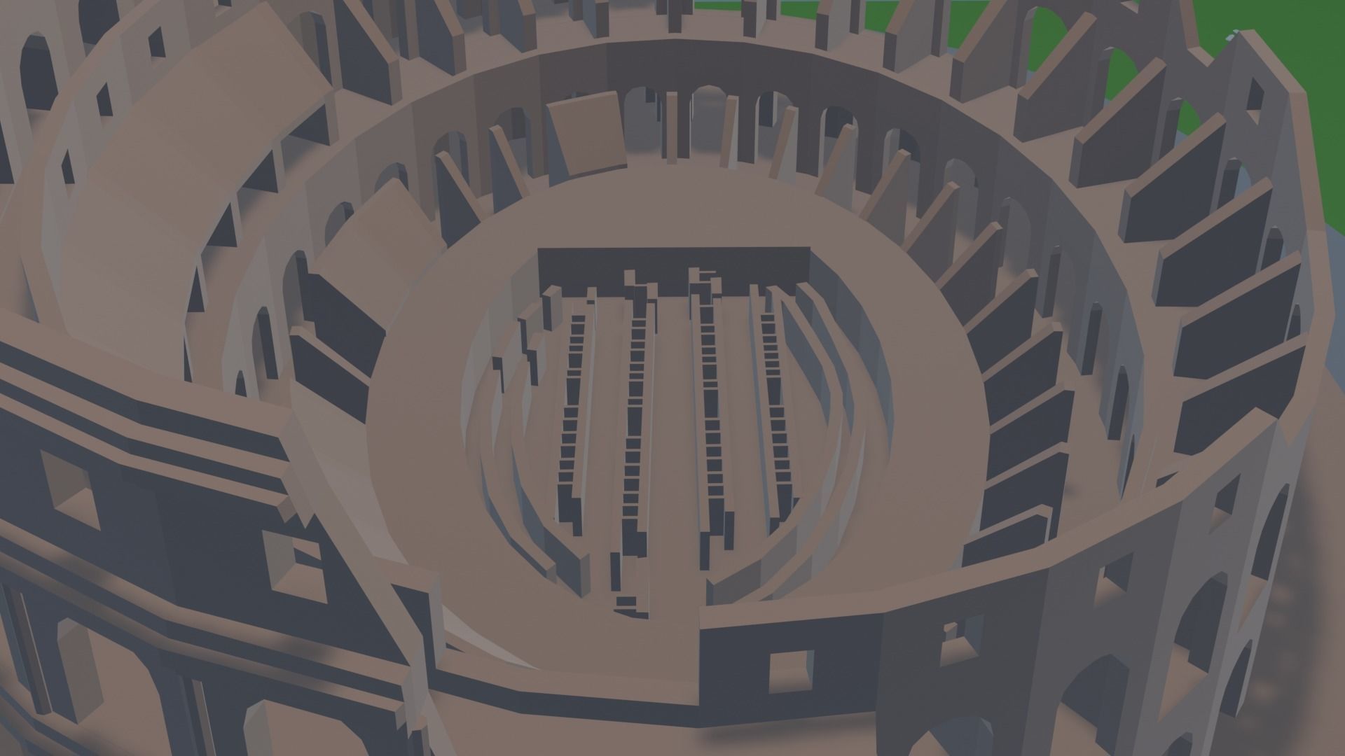 Colosseum  Low-poly 3D model_7