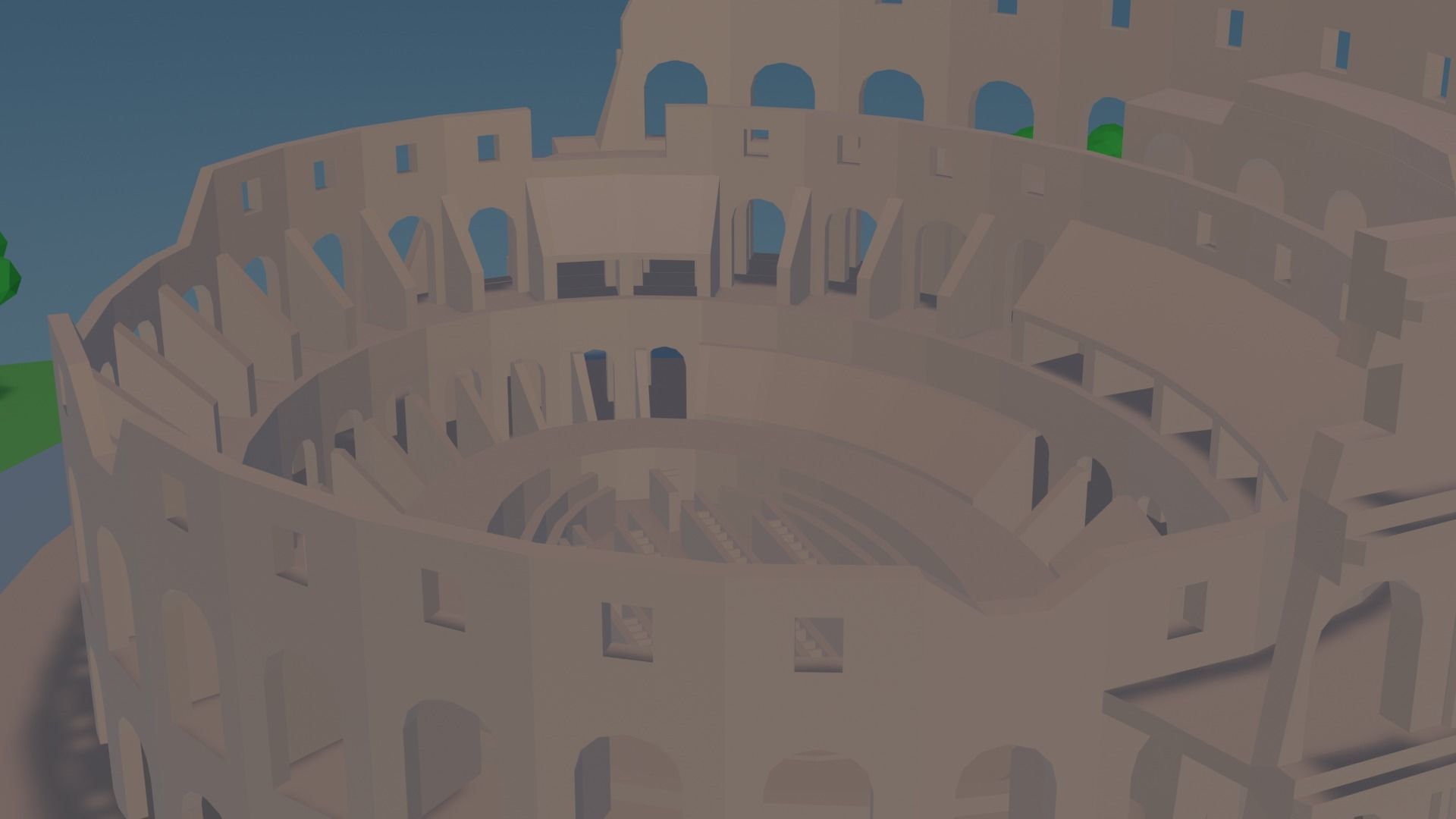 Colosseum  Low-poly 3D model_8