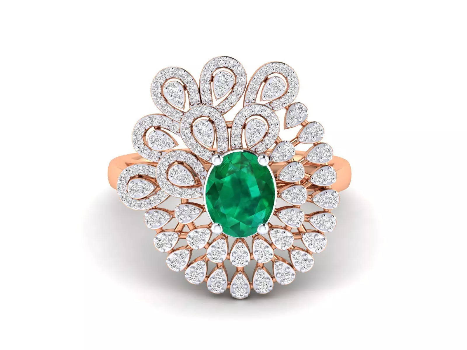 Women Ring 3dm stl render detail 3D print model_0