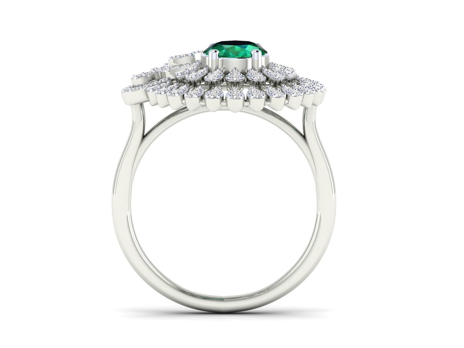 Women Ring 3dm stl render detail 3D print model_11