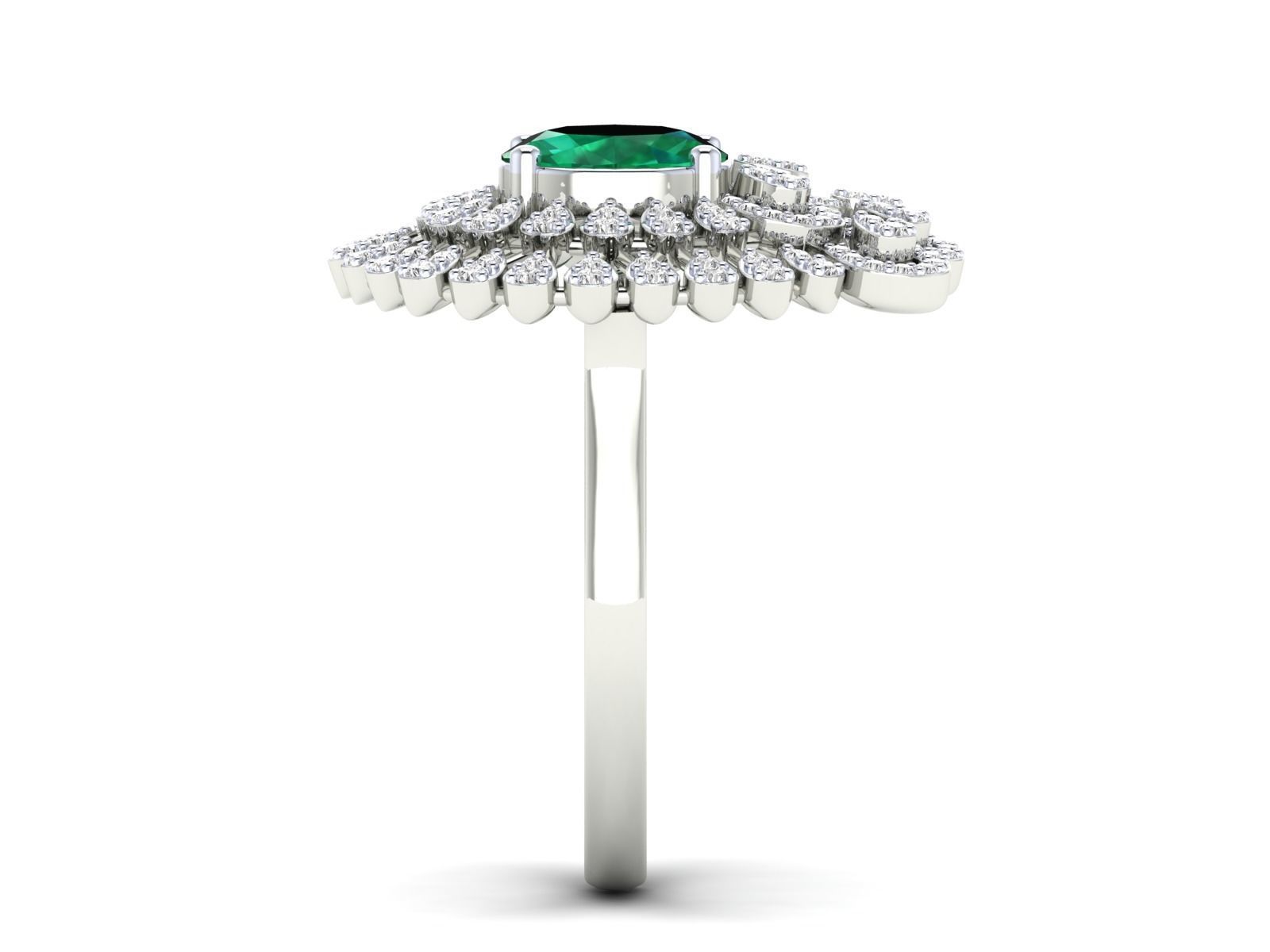 Women Ring 3dm stl render detail 3D print model_13