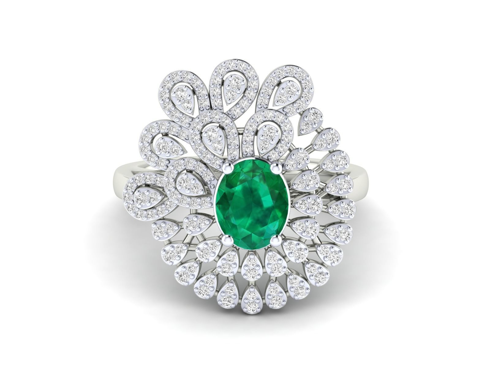 Women Ring 3dm stl render detail 3D print model_15