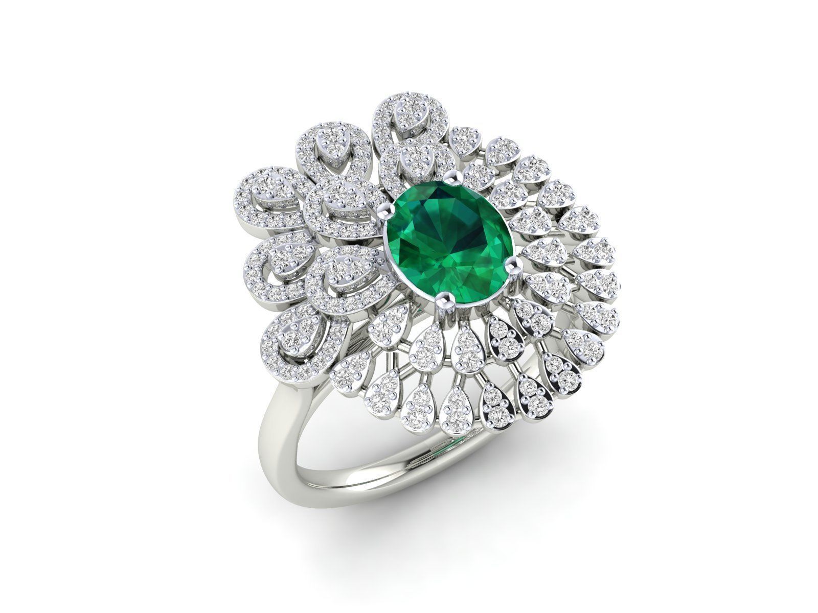 Women Ring 3dm stl render detail 3D print model_8