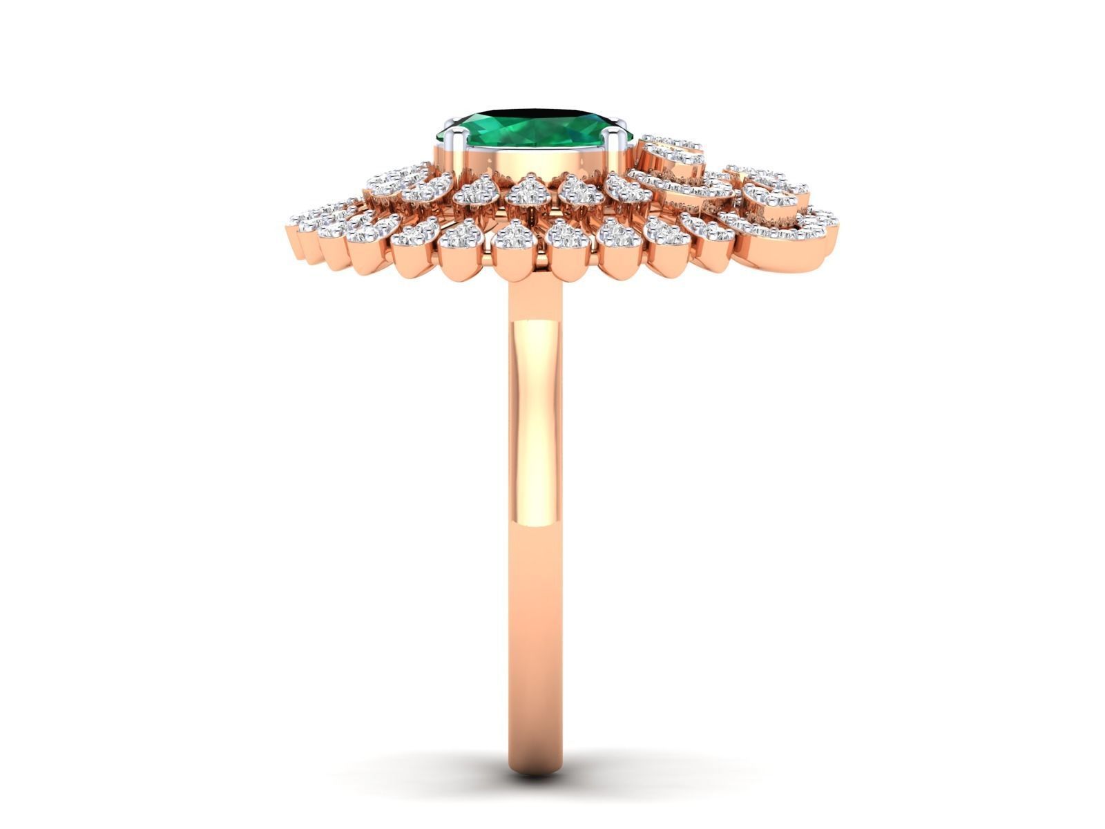 Women Ring 3dm stl render detail 3D print model_6