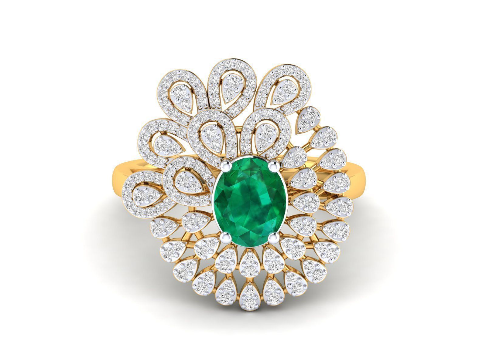 Women Ring 3dm stl render detail 3D print model_22