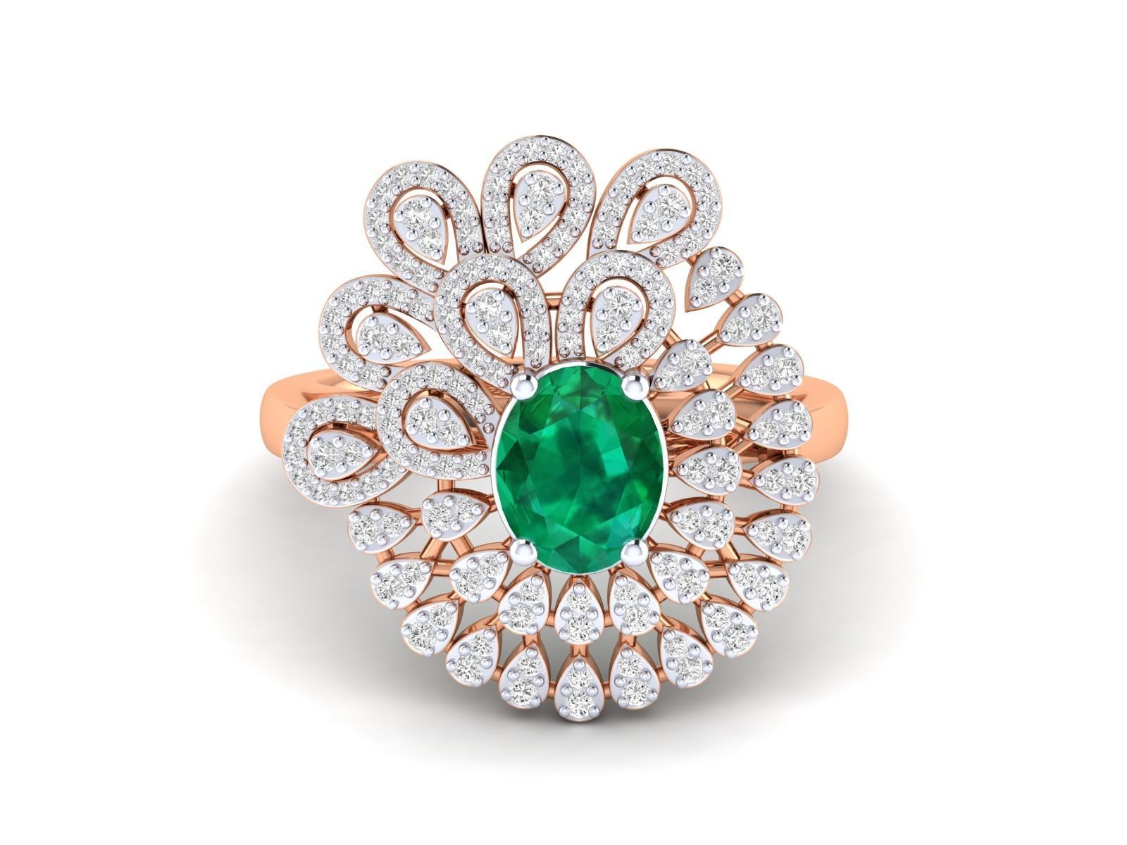 Women Ring 3dm stl render detail 3D print model_7