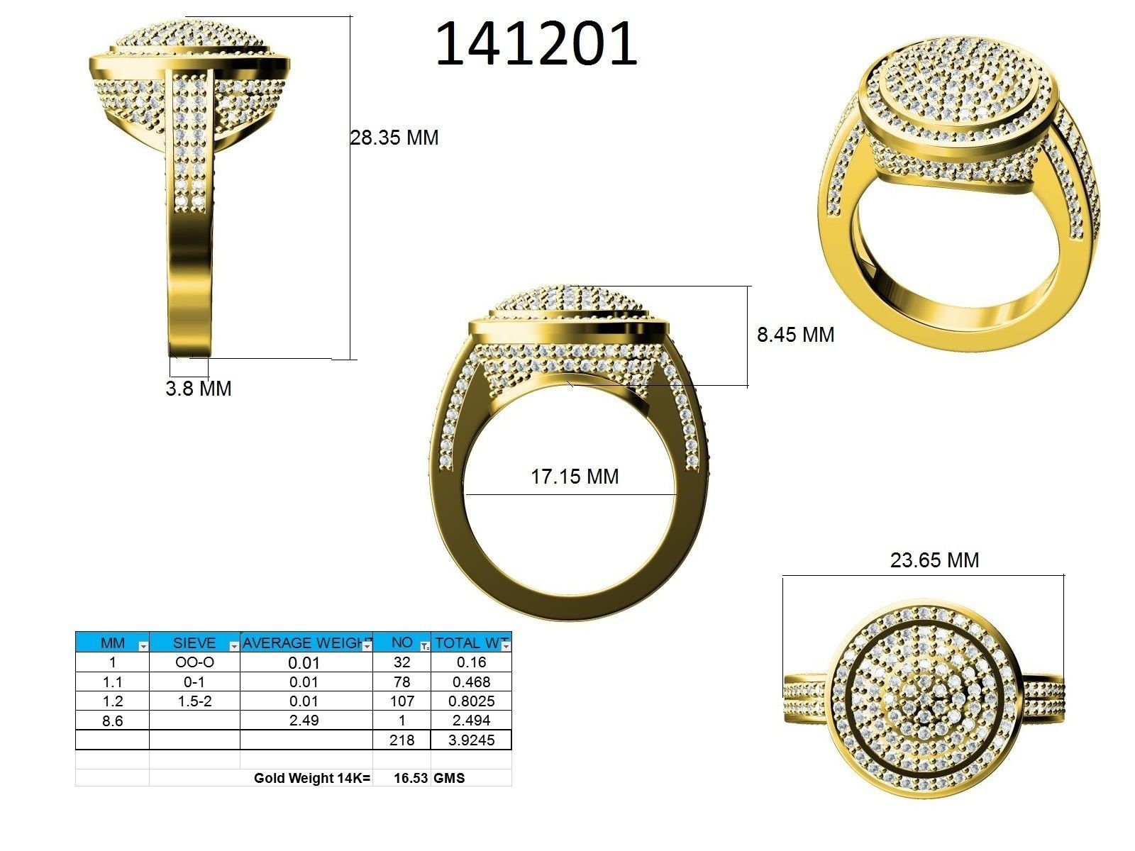 Ring - 141201 3D print model_12