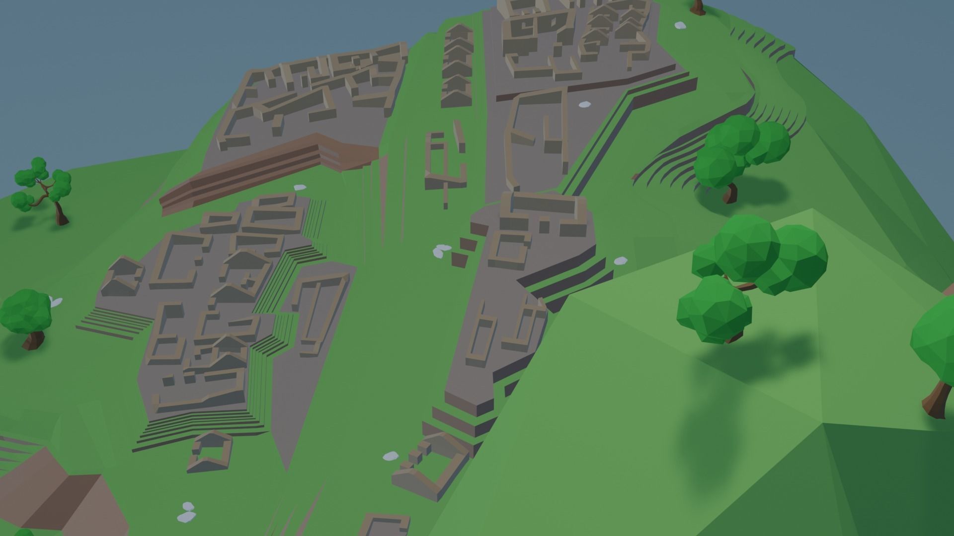 Machu Picchu Low-poly 3D model_8