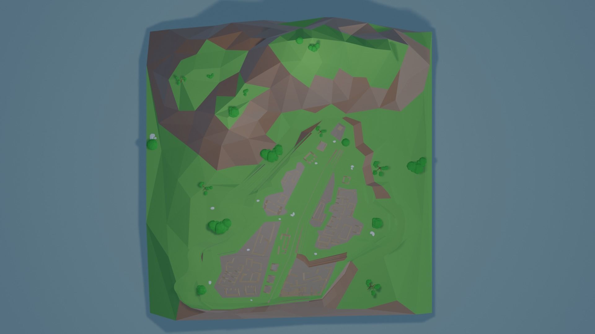Machu Picchu Low-poly 3D model_3