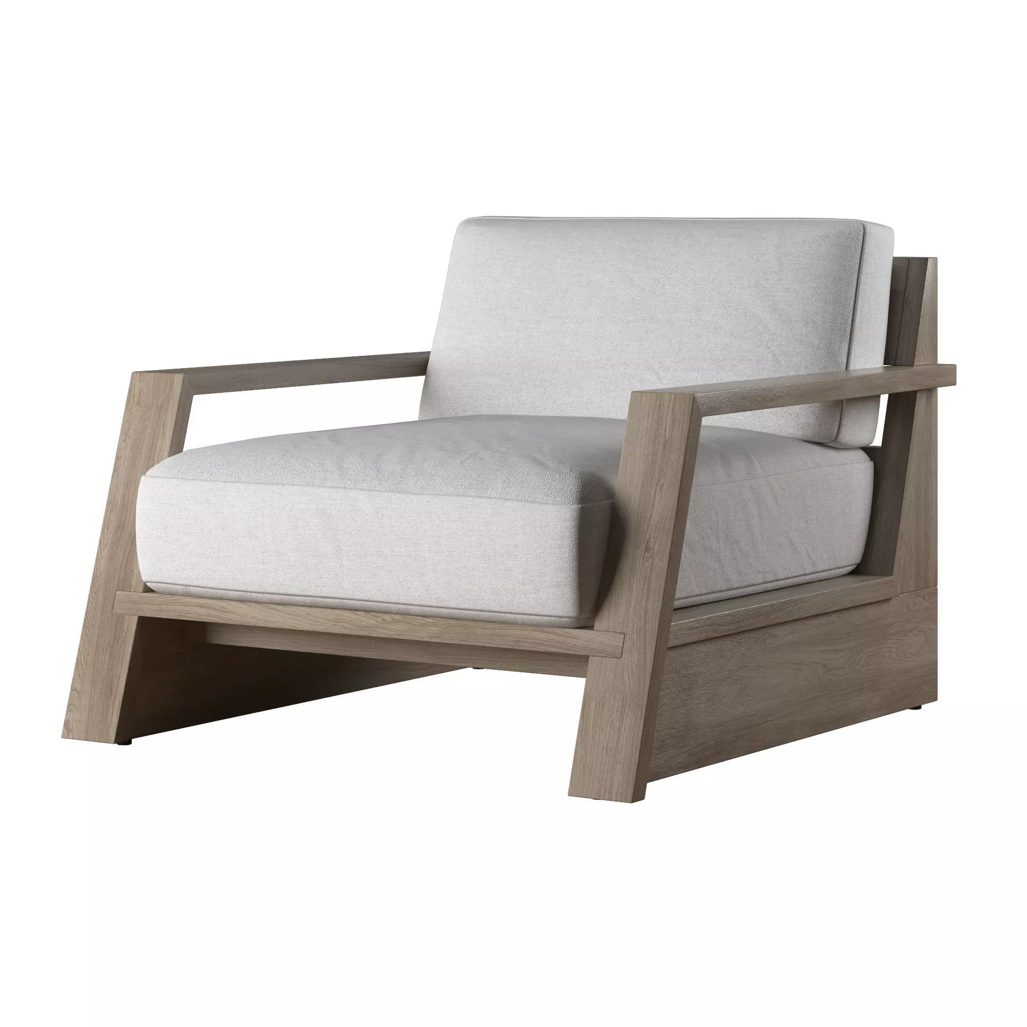 RH TROPEA LOUNGE CHAIR Low-poly 3D model