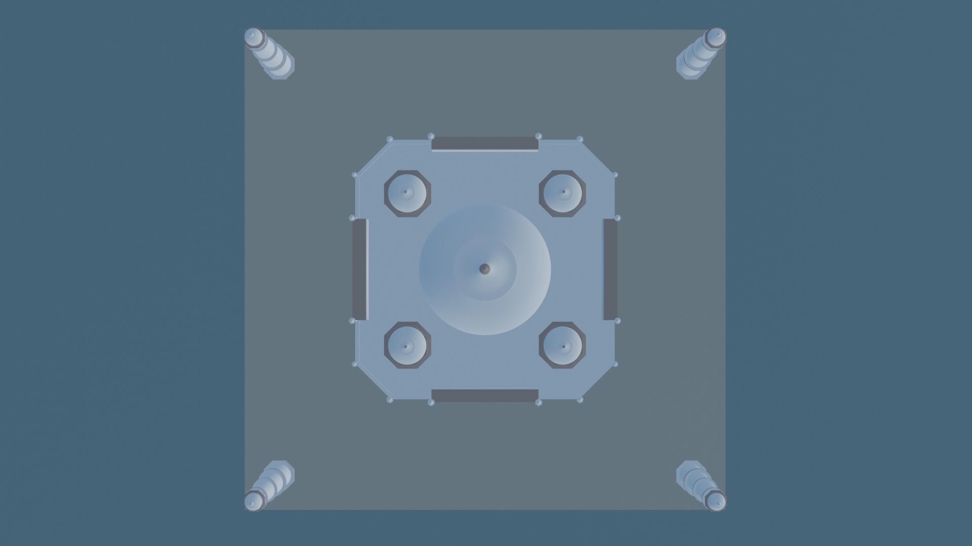 Taj Mahal Landmark  Low-poly 3D model_2