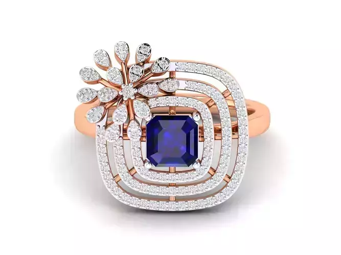 Women Ring 3dm stl render detail 3D print model