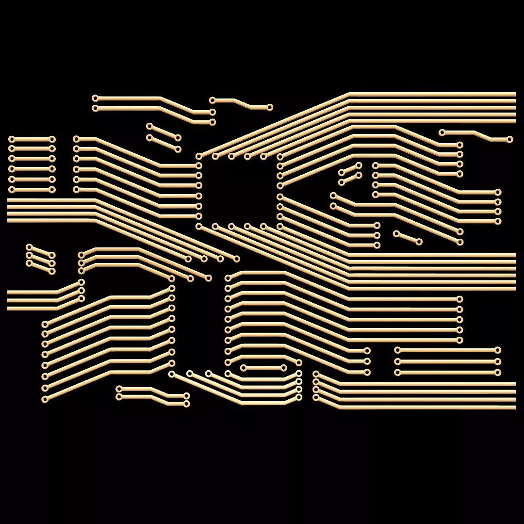 Circuit Board 3D model_0