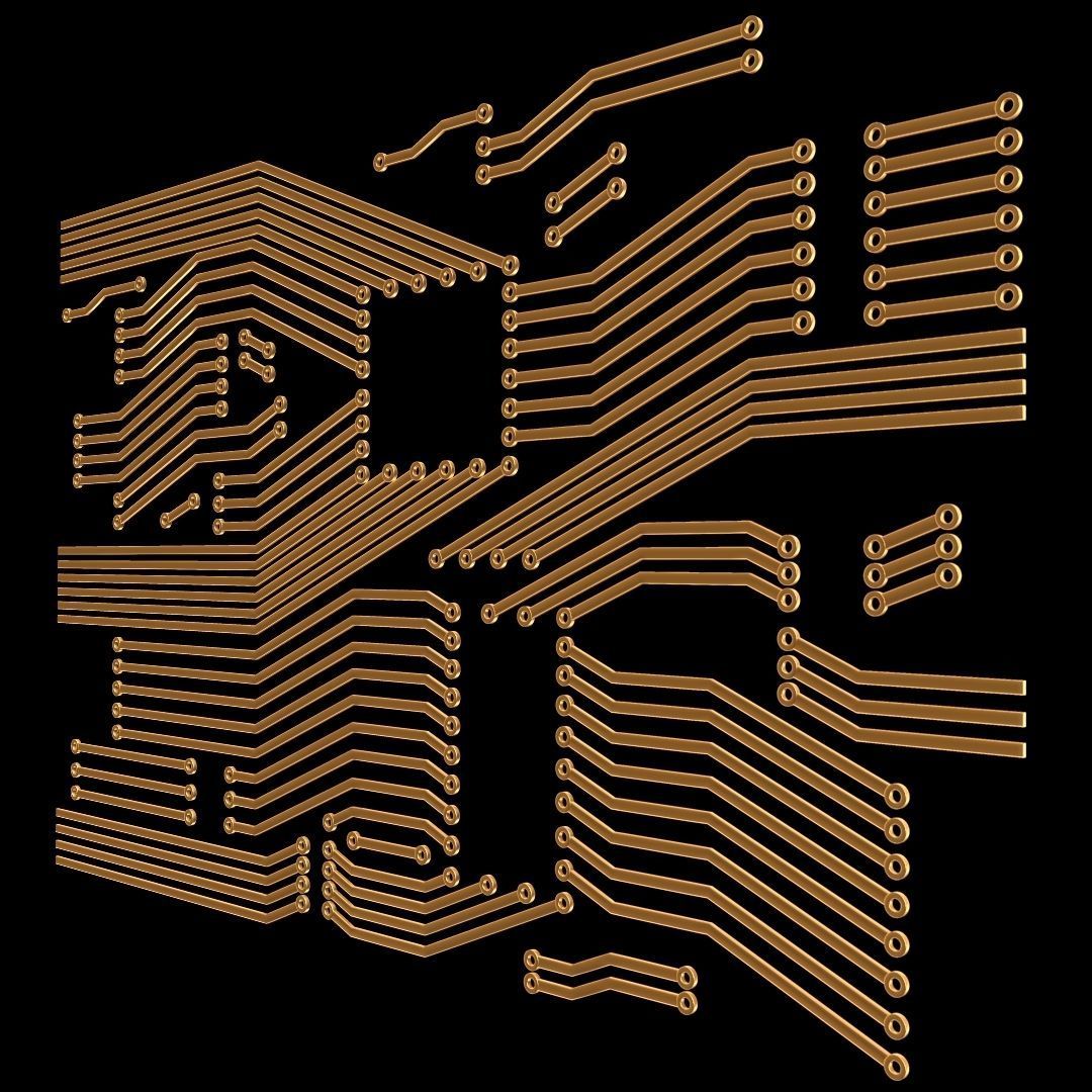Circuit Board 3D model_3