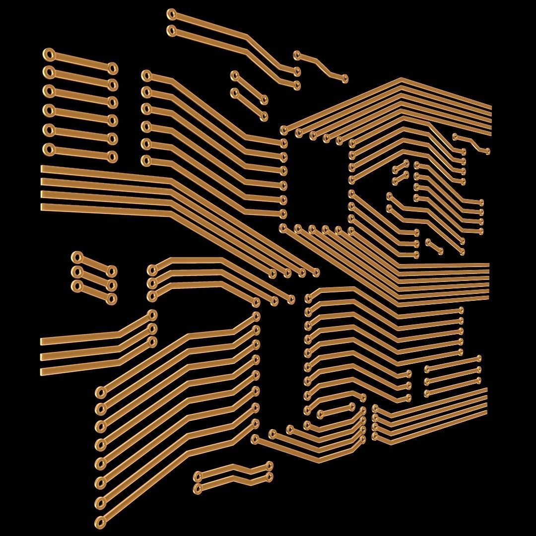 Circuit Board 3D model_1