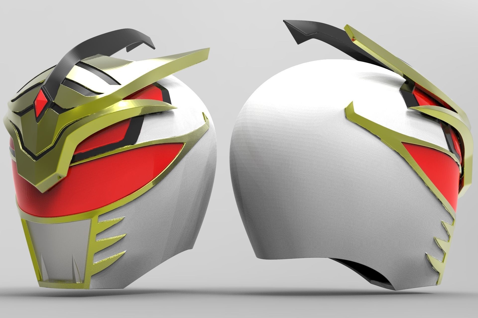 Lord Drakkon Helmet and Coin Medal 3D print model_1