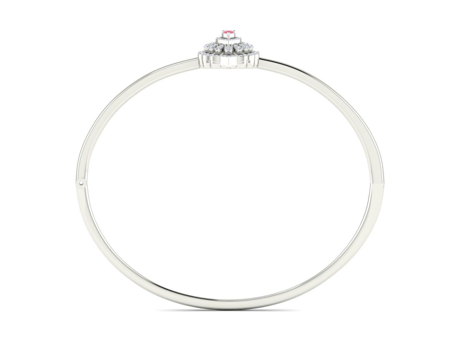 Women bracelet 3dm stl render detail  3D print model_10