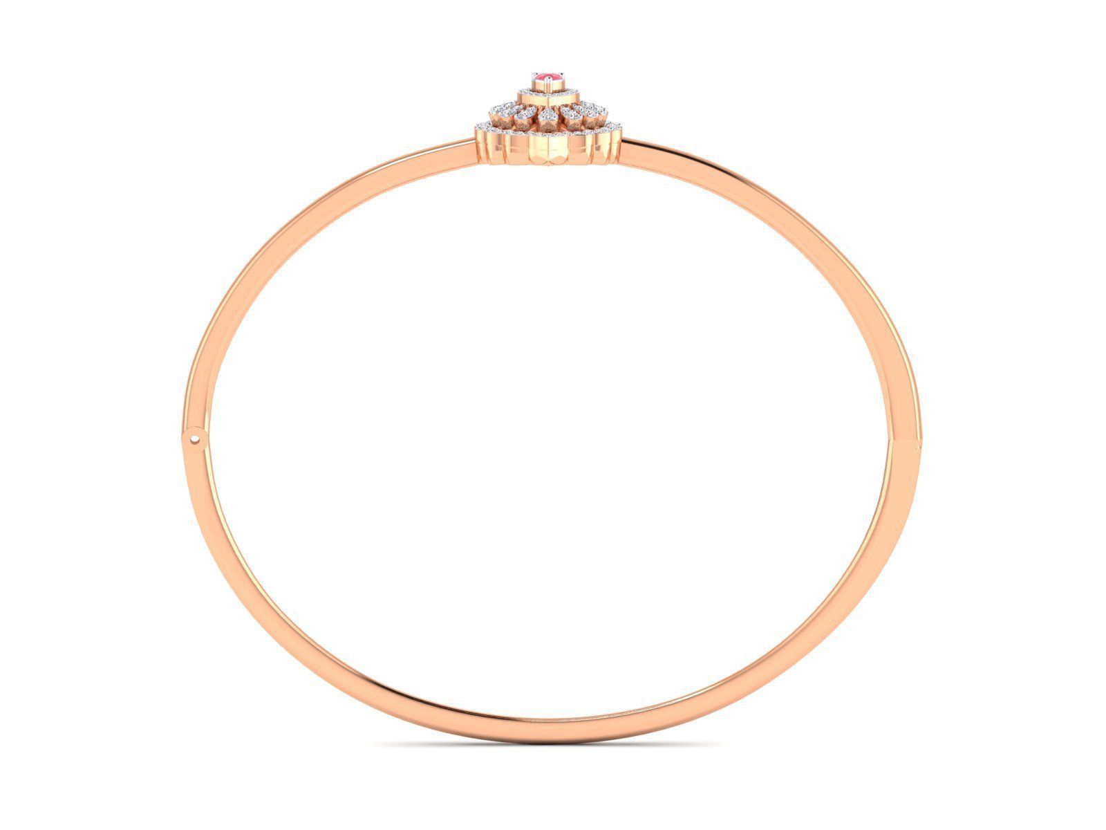 Women bracelet 3dm stl render detail  3D print model_3