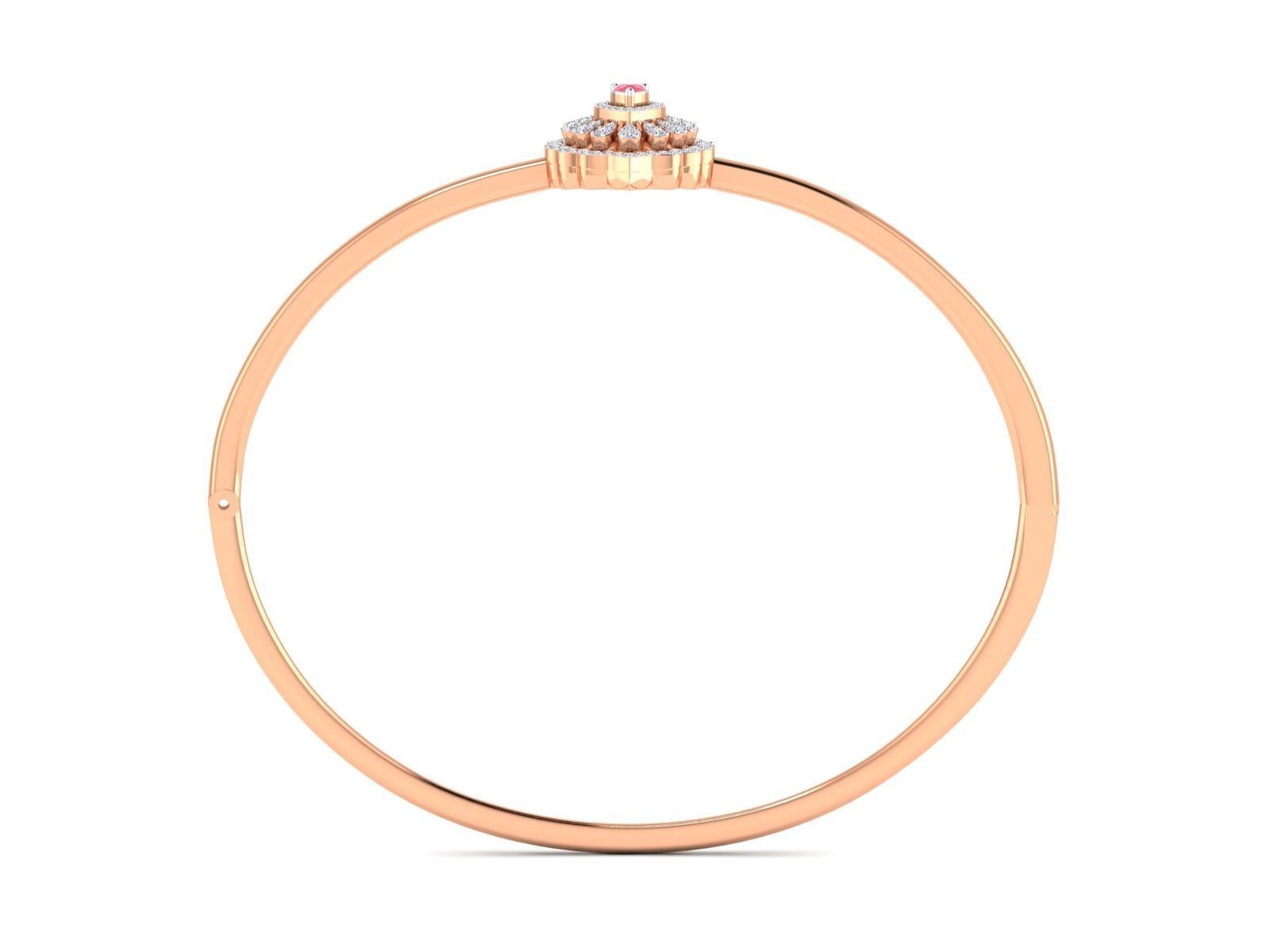 Women bracelet 3dm stl render detail  3D print model_4