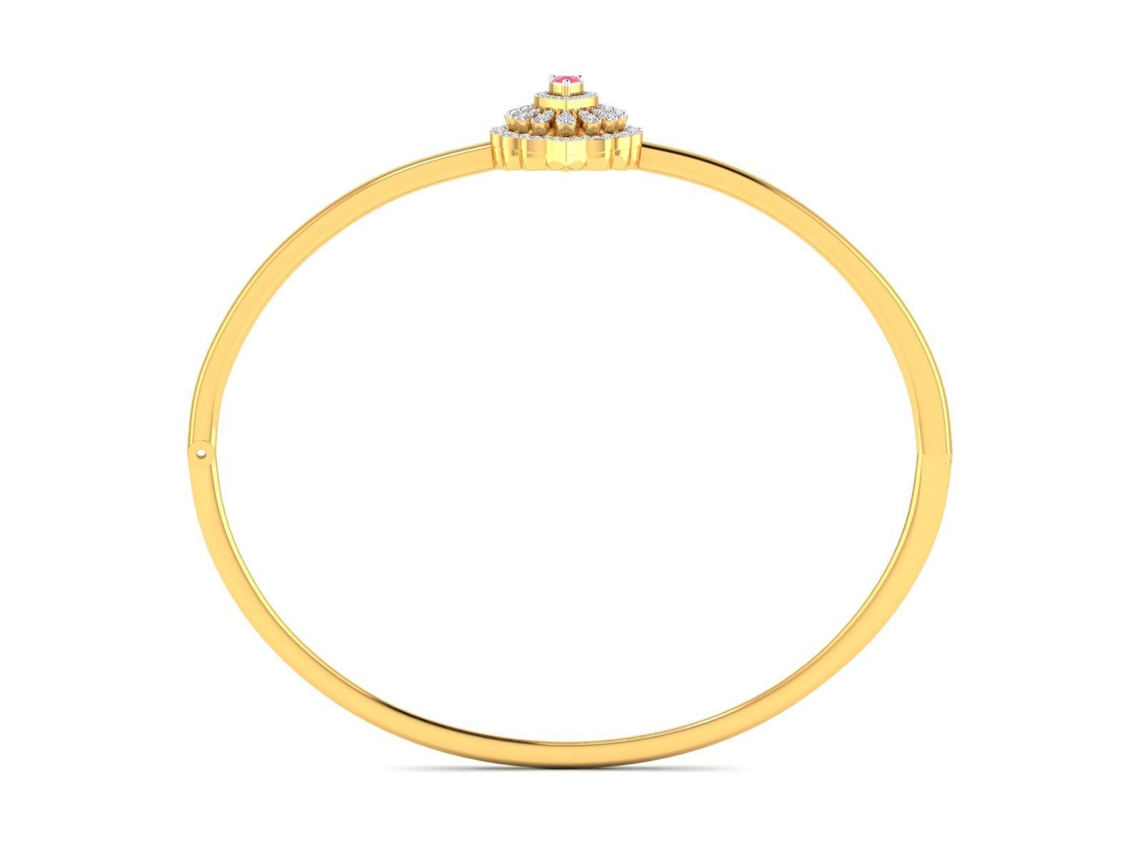 Women bracelet 3dm stl render detail  3D print model_19