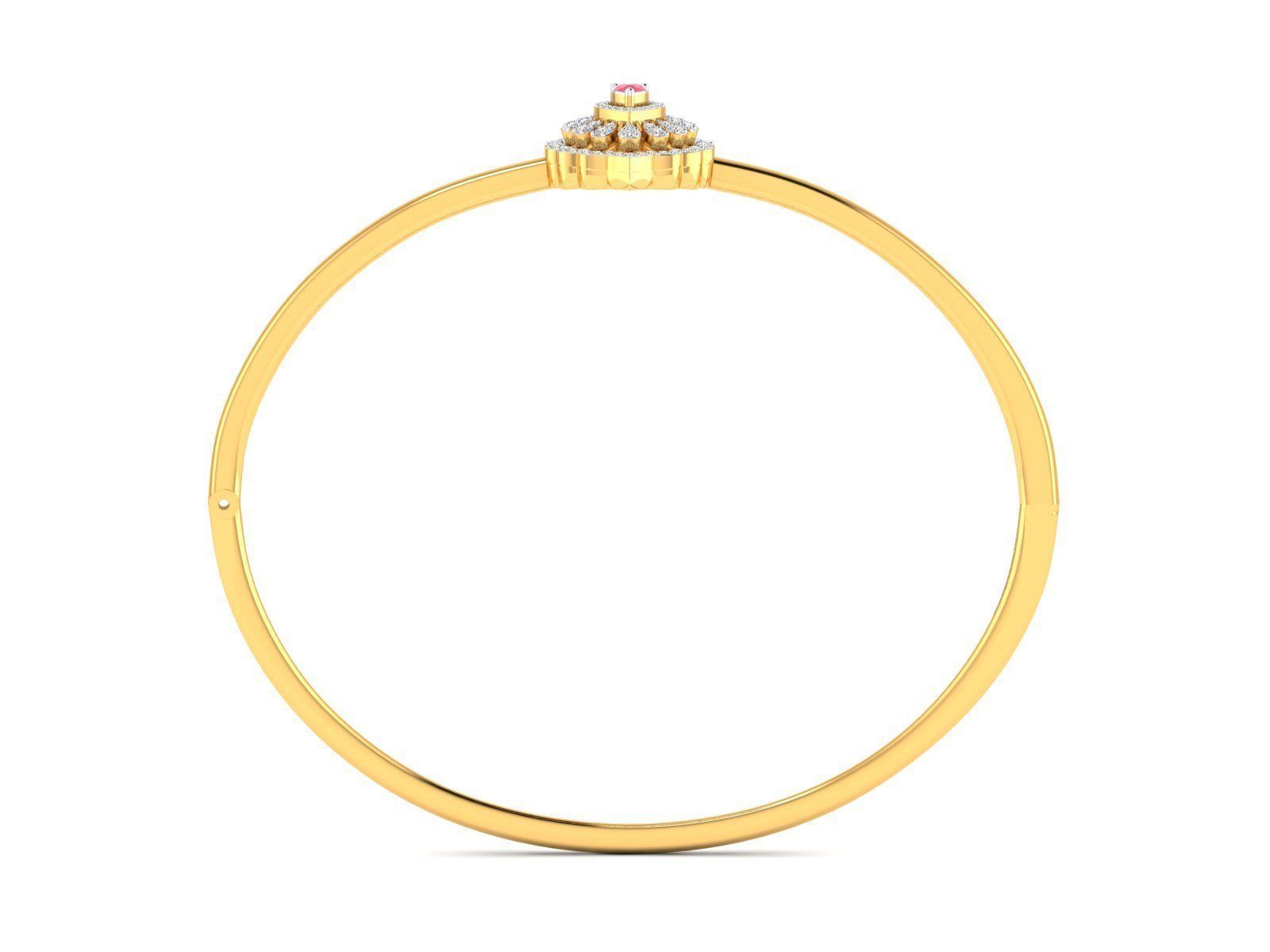 Women bracelet 3dm stl render detail  3D print model_18