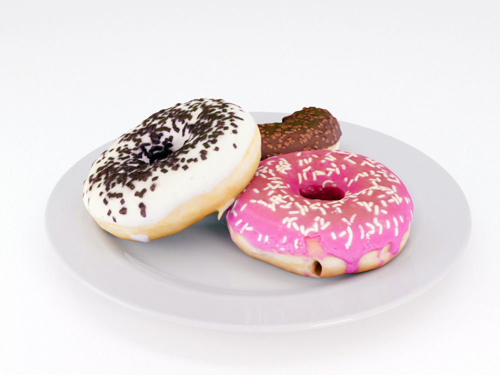 Donuts Mix 3D model_2