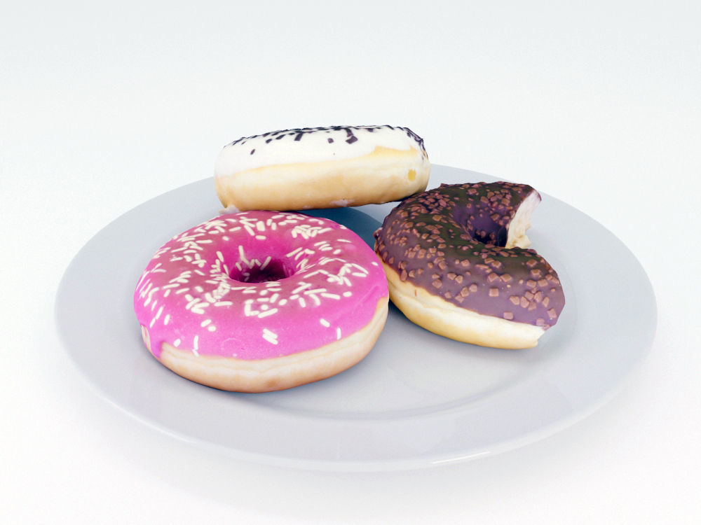 Donuts Mix 3D model_3
