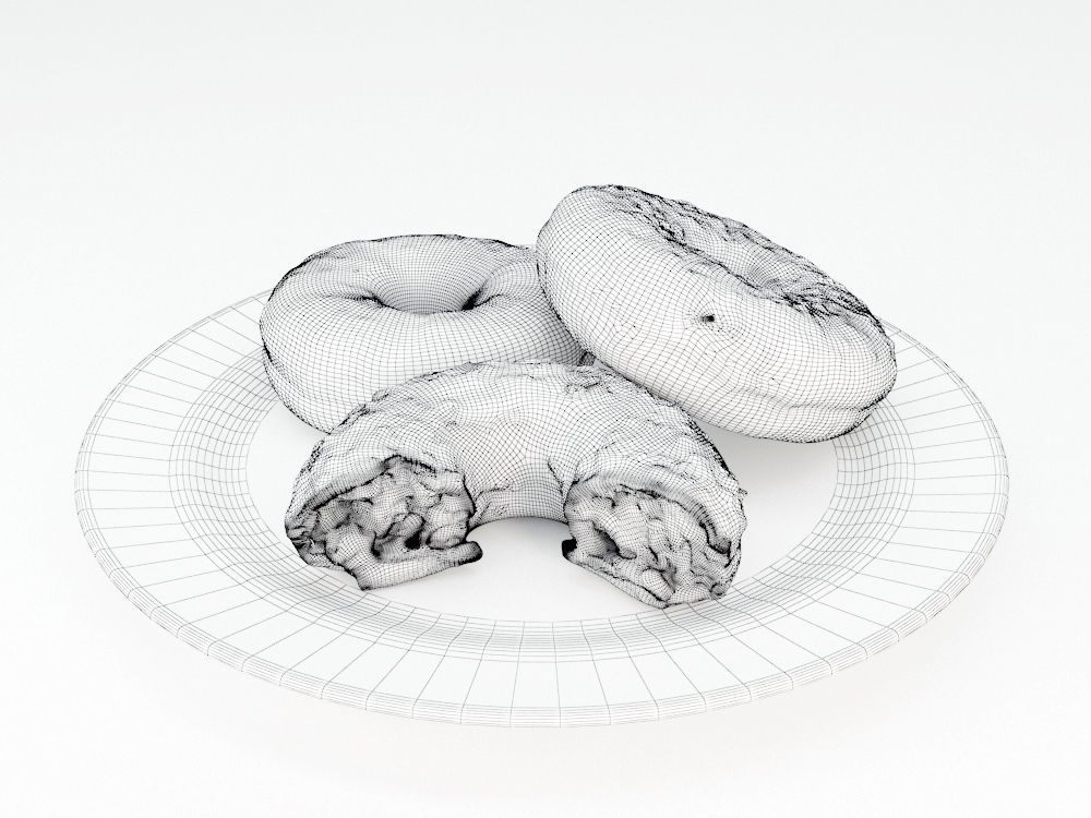 Donuts Mix 3D model_4