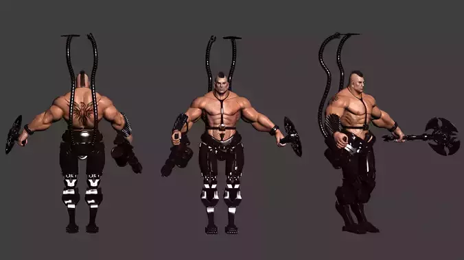 roboman humanoid figure 3D model roboman humanoid figure 3D model