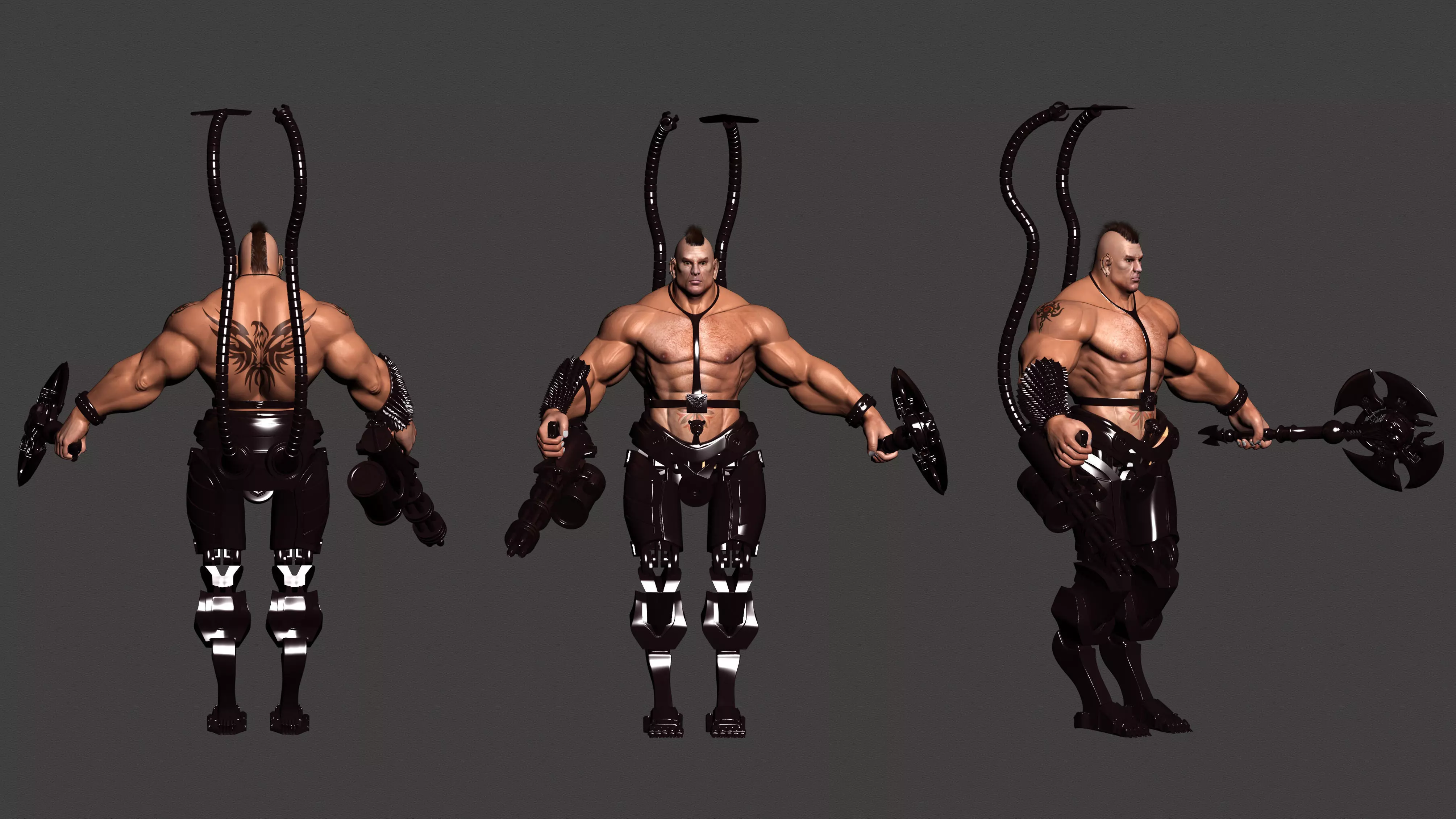 roboman humanoid figure 3D model_0