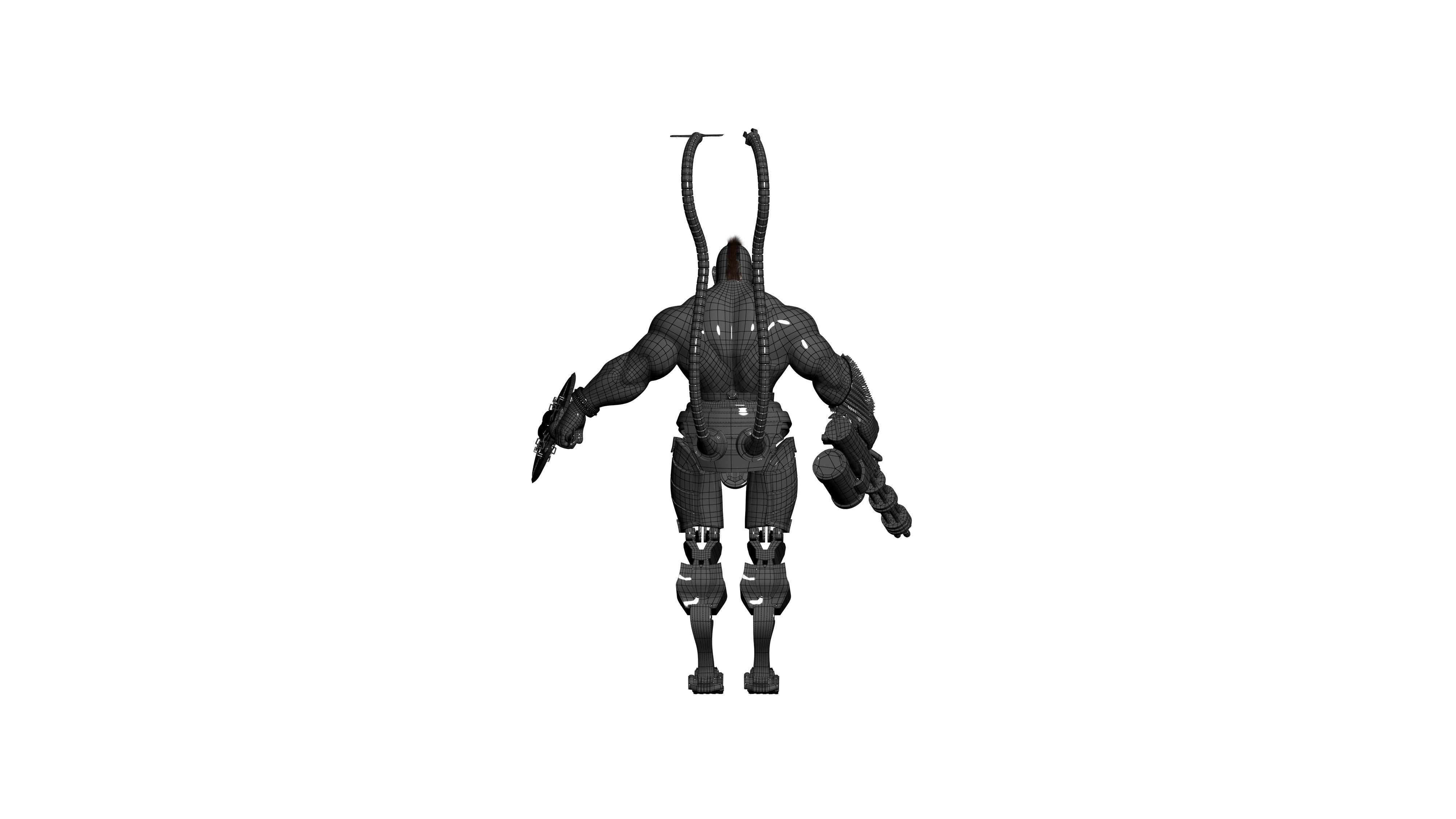 roboman humanoid figure 3D model_5