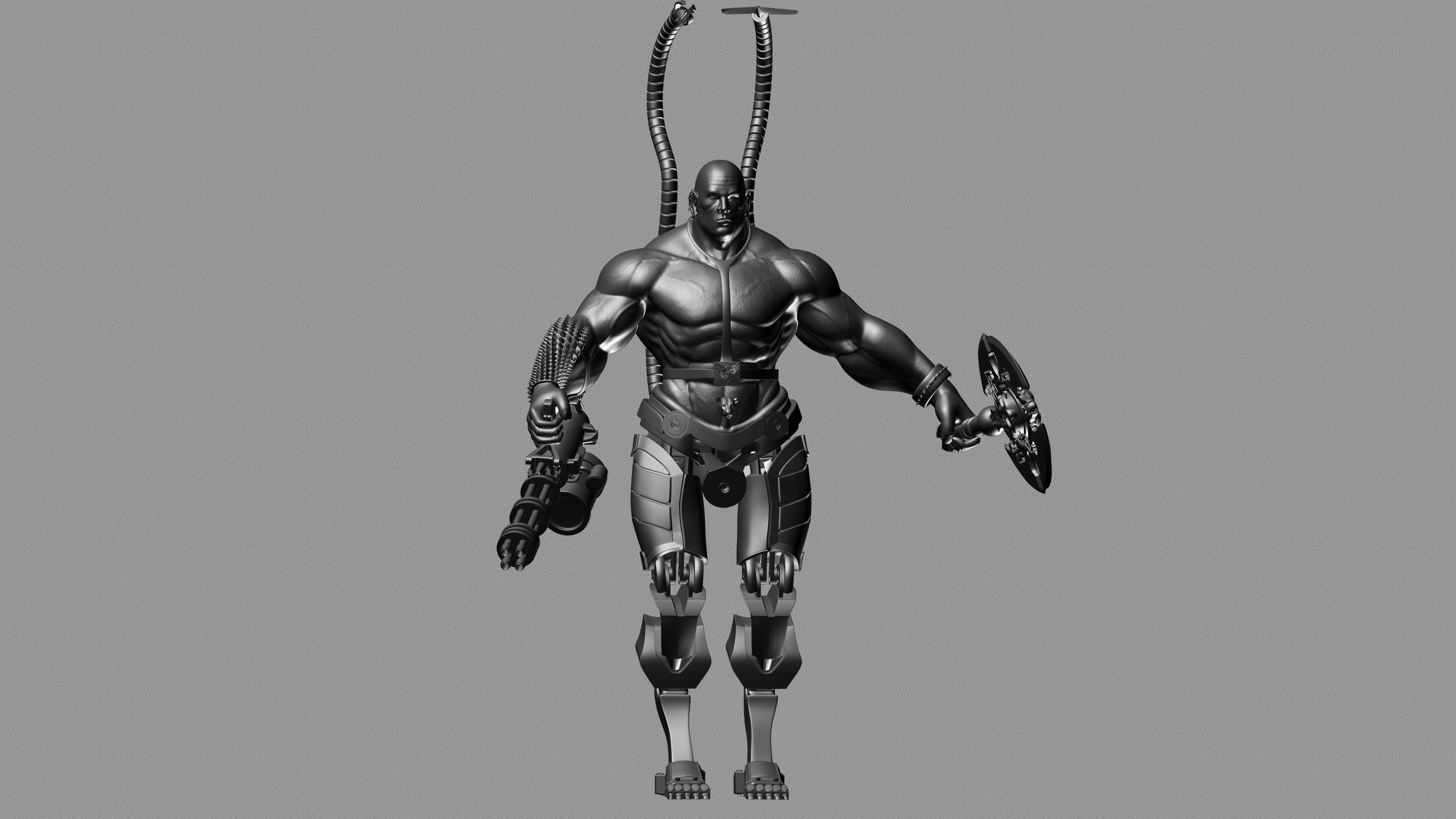roboman humanoid figure 3D model_9