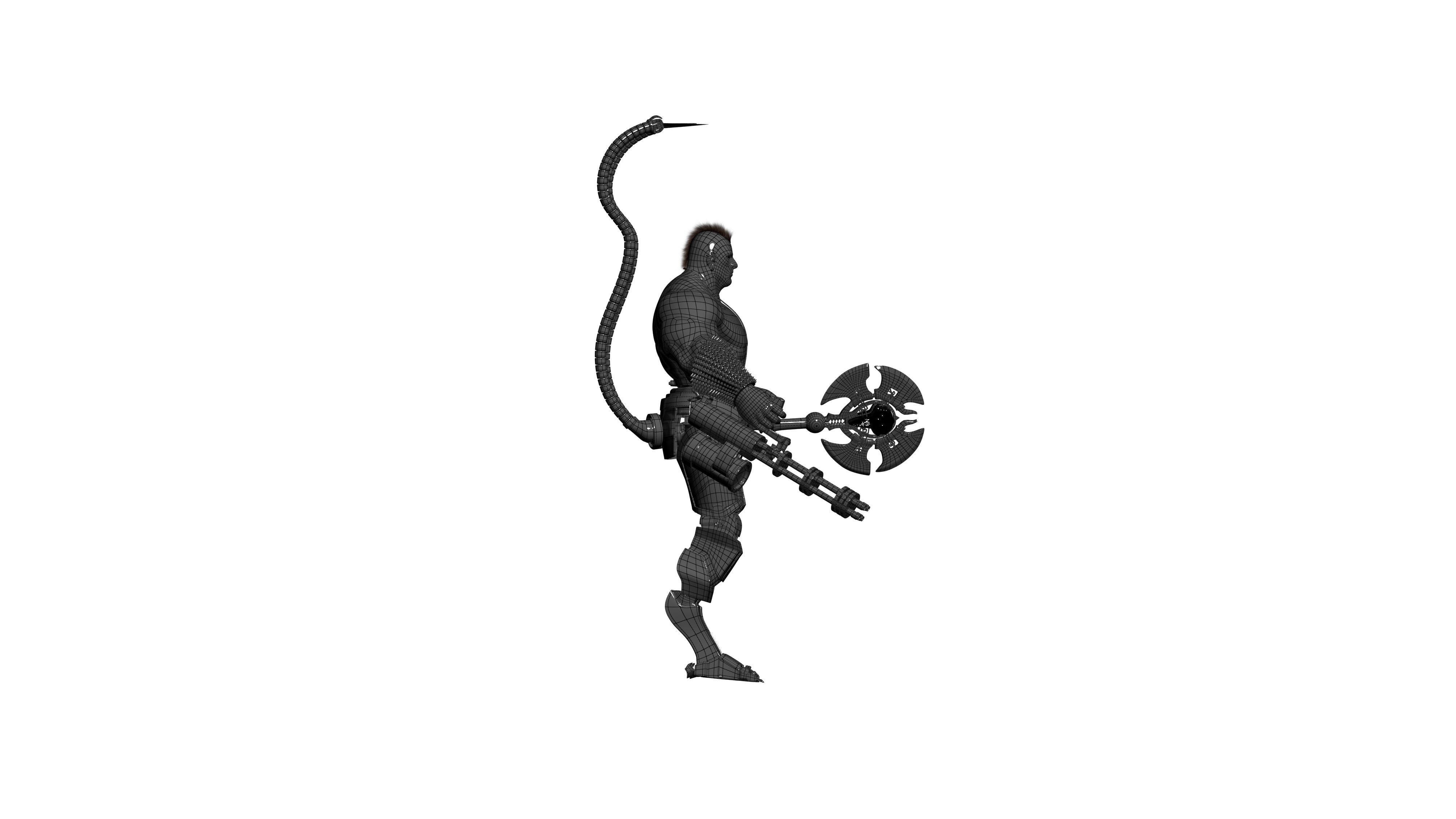roboman humanoid figure 3D model_6
