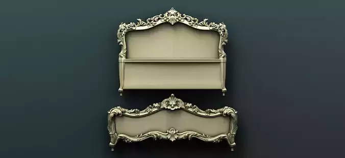 Classic Carved Bed 6