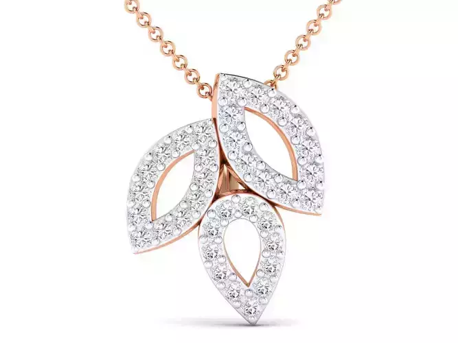 Women pendant 3dm stl render detail