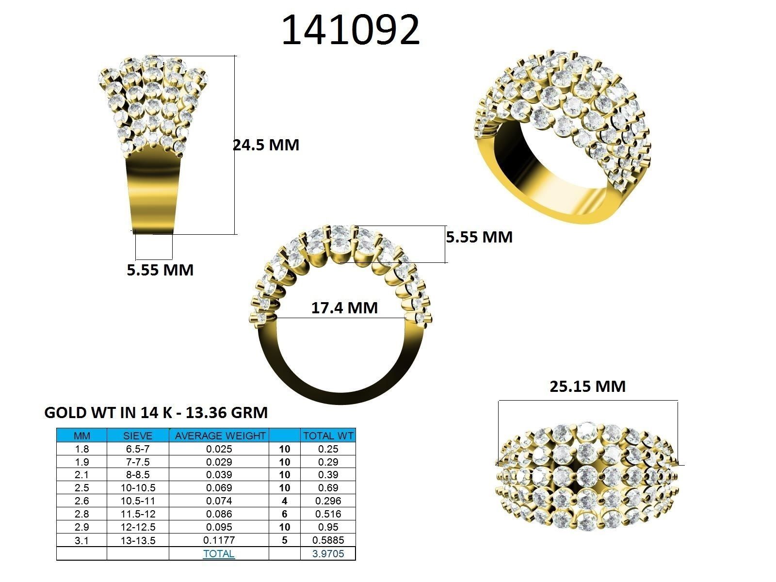 Ring - 141092 3D print model_12