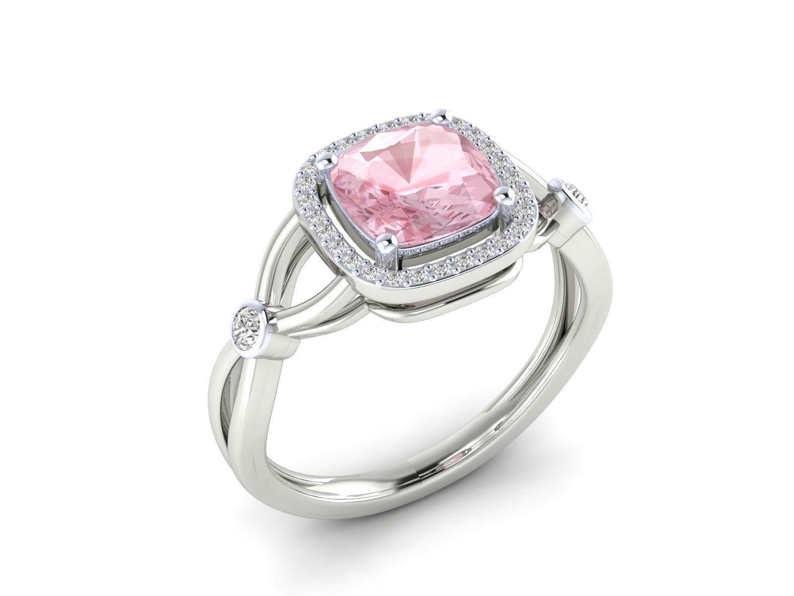 Women Ring 3dm stl render detail 3D print model_8