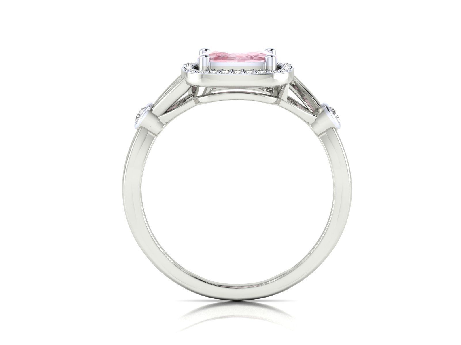 Women Ring 3dm stl render detail 3D print model_10