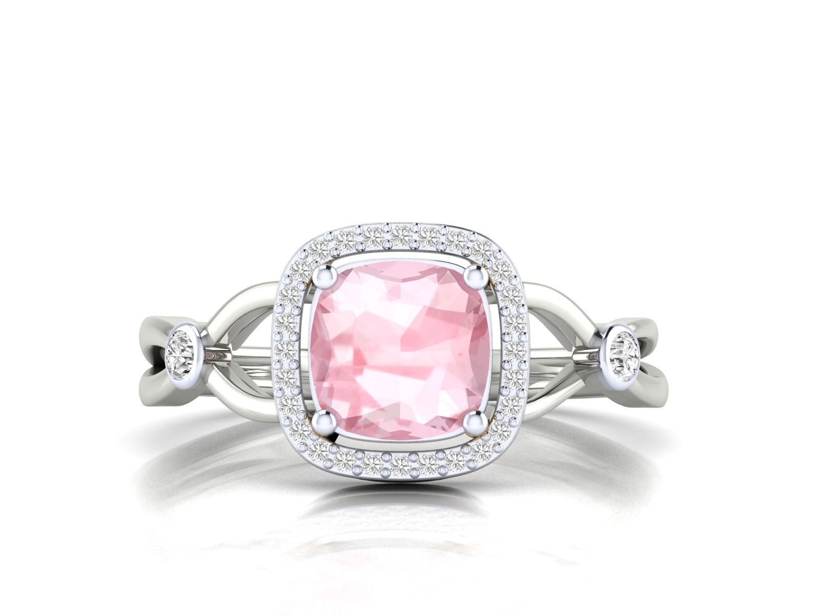 Women Ring 3dm stl render detail 3D print model_15