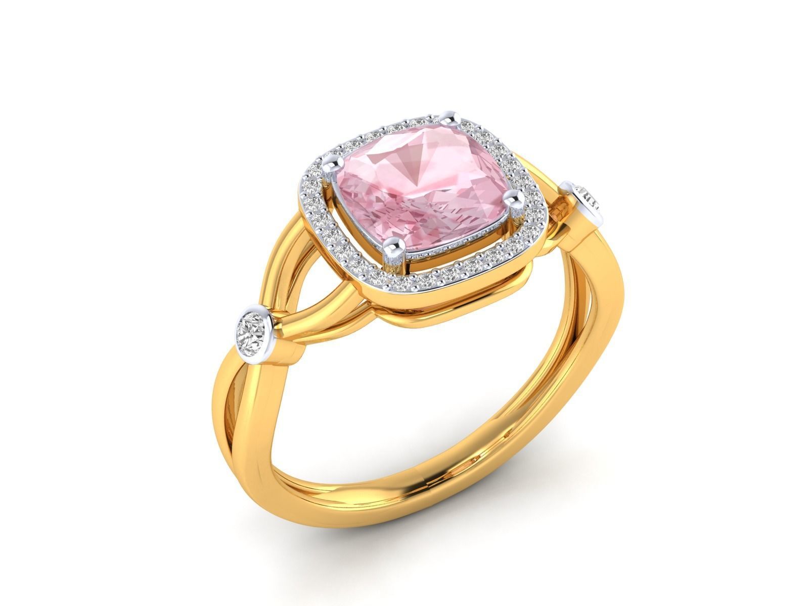 Women Ring 3dm stl render detail 3D print model_19