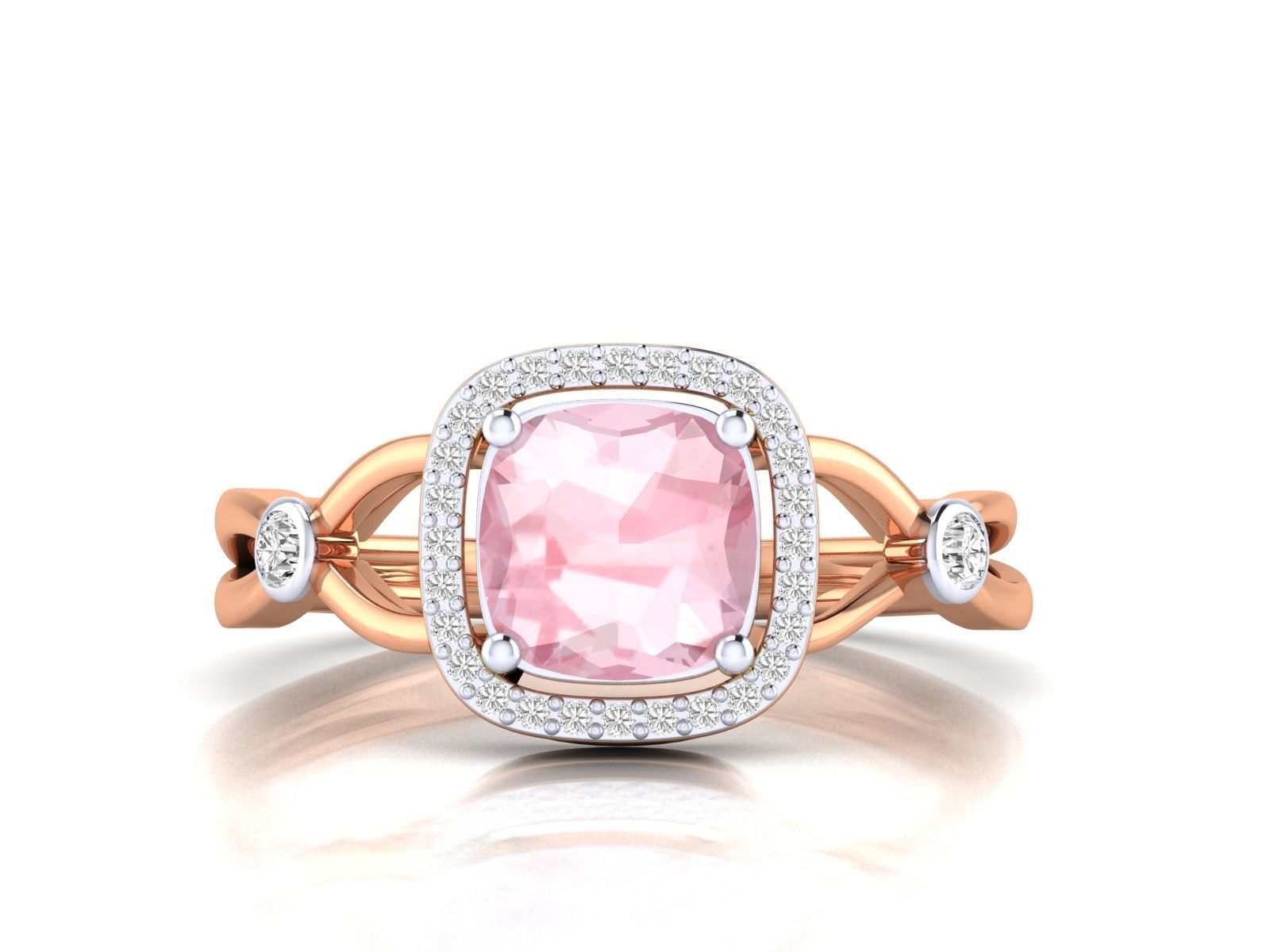 Women Ring 3dm stl render detail 3D print model_7