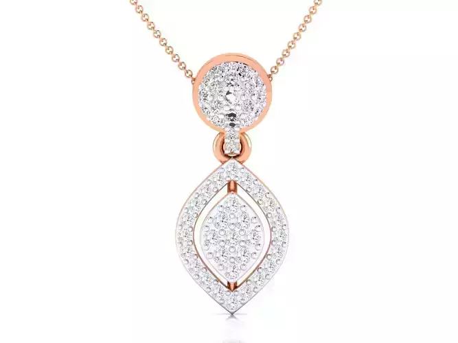 Women pendant 3dm stl render detail