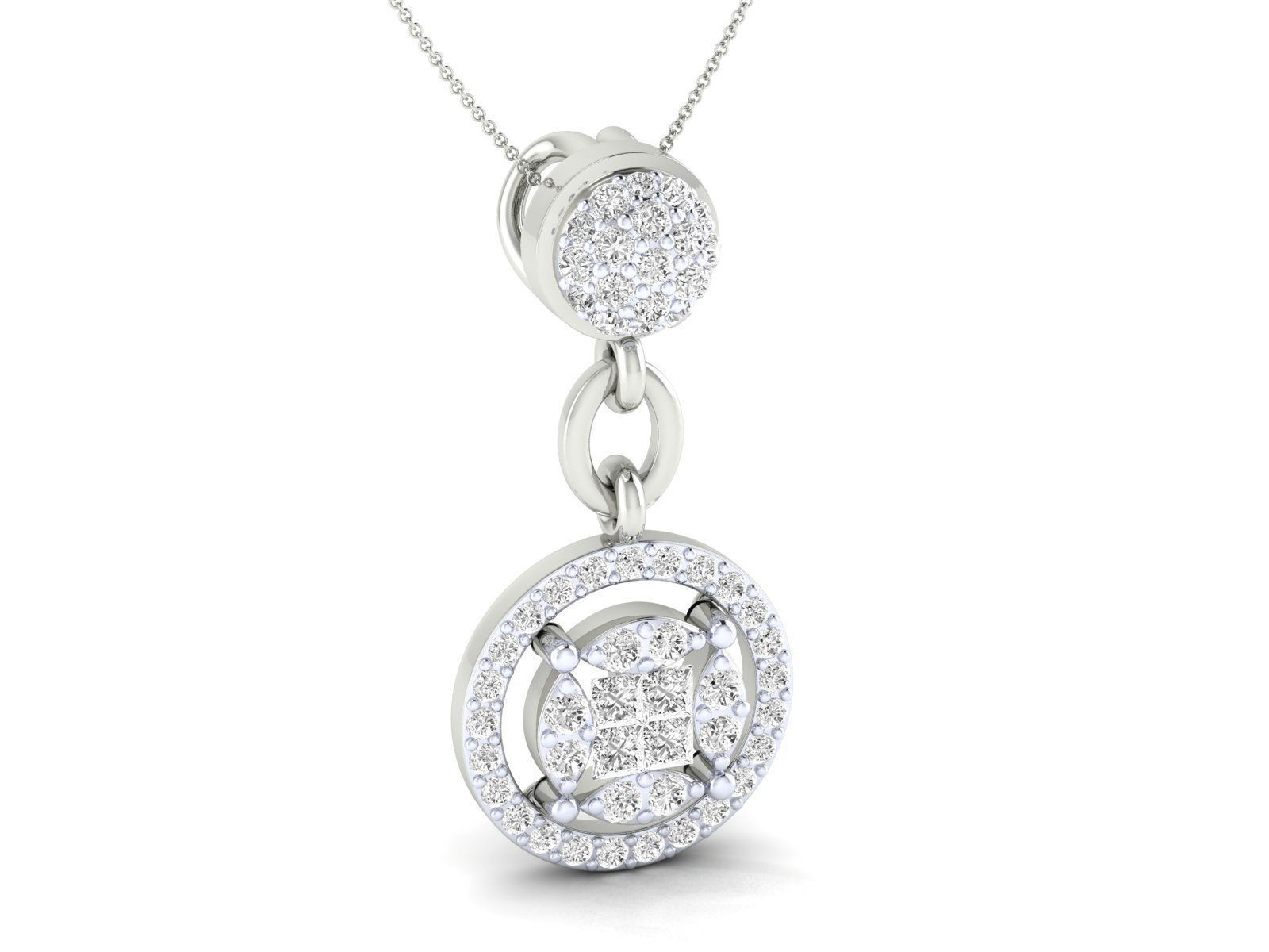 Women pendant 3dm stl render detail 3D print model_6