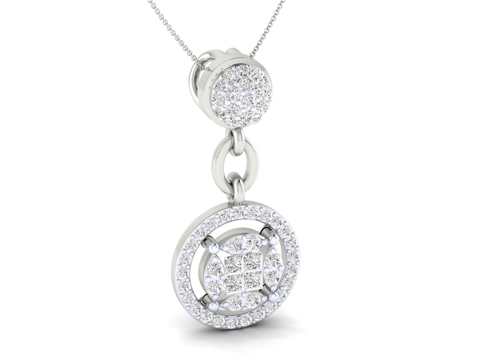 Women pendant 3dm stl render detail 3D print model_7