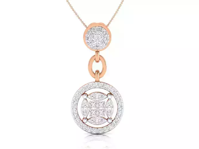 Women pendant 3dm stl render detail