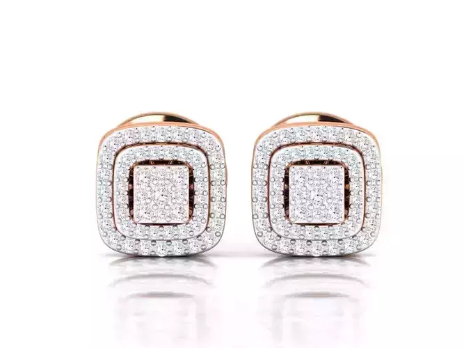 Women Earrings 3dm stl render detail  3D print model